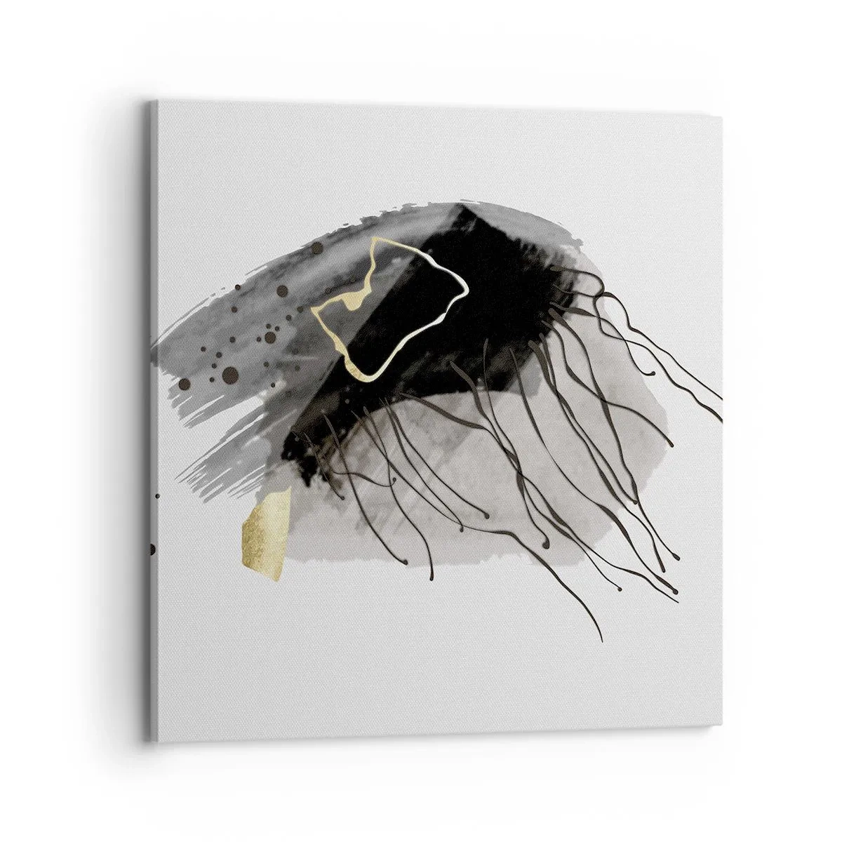 Quadro su tela - Stampe su Tela - In nero e in oro - 70x70 cm