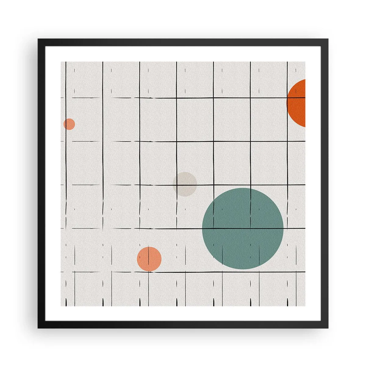 Poster in cornice nera - Prigionieri. Noi o loro? - 60x60 cm