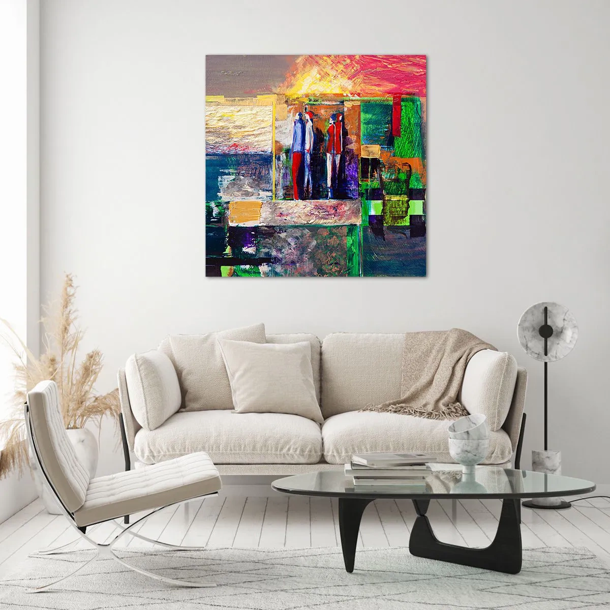 Quadro su vetro - Relazioni ed emozioni - 30x30 cm