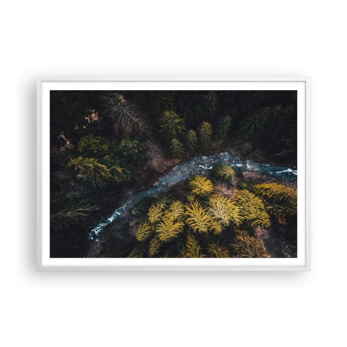 Poster in cornice bianca - Sempre più veloce - 100x70 cm