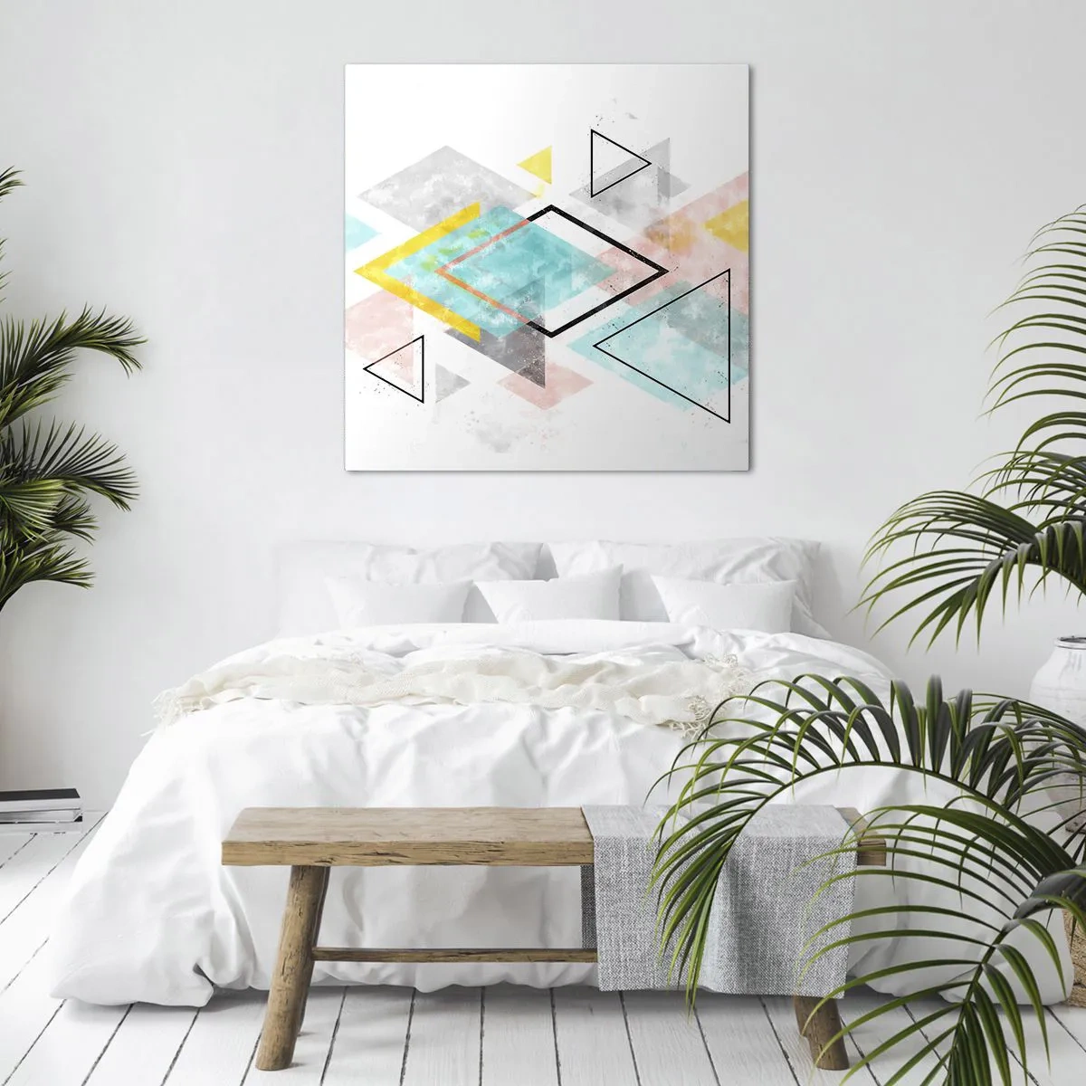 Quadro su tela - Stampe su Tela - Gioco geometrico - 60x60 cm