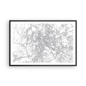 Poster in cornice nera - L'anello romano - 91x61 cm