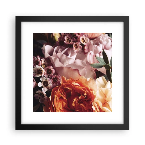 Poster in cornice nera - Avvolti dalla bellezza - 30x30 cm