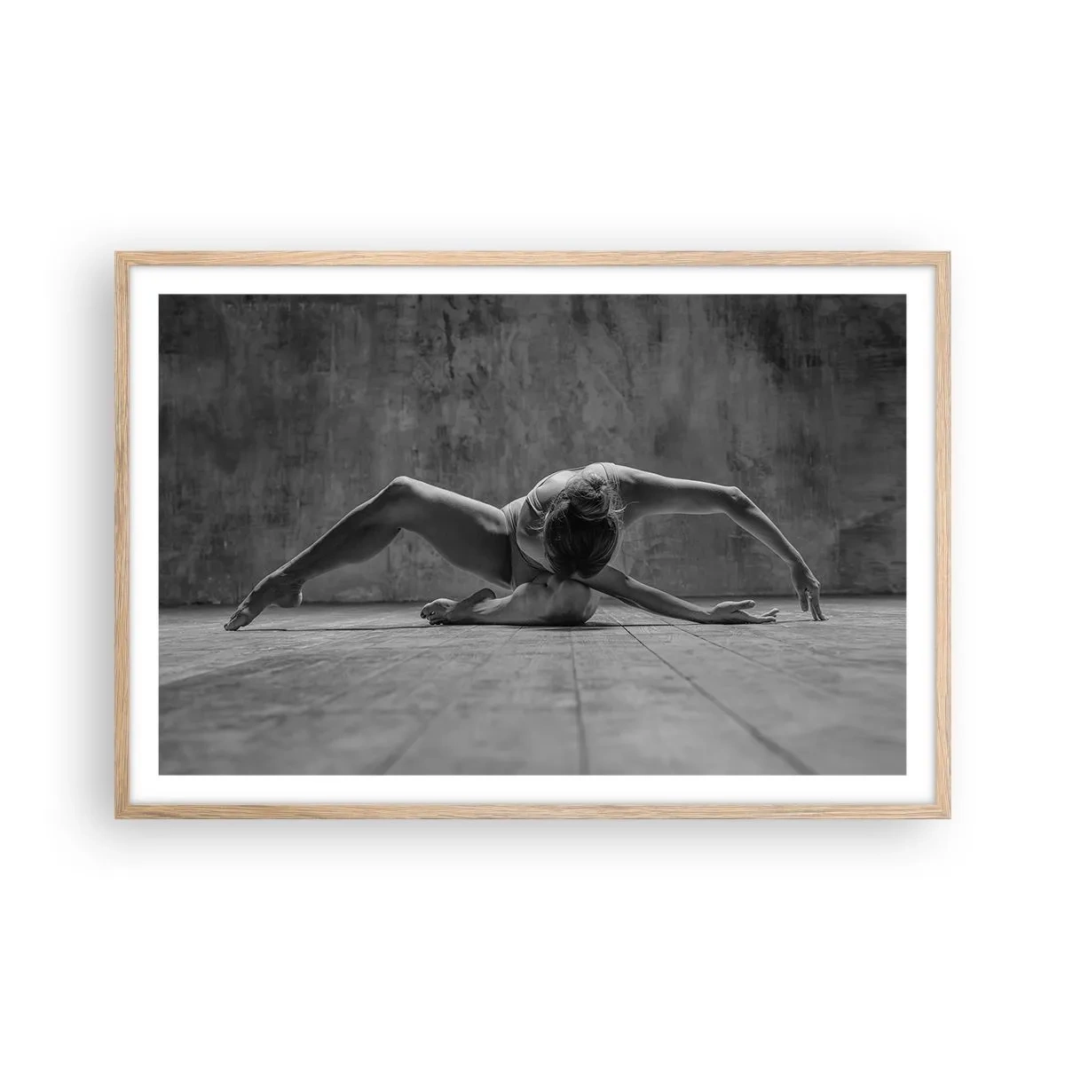 Poster in cornice rovere chiaro - Simmetria ritrovata - 91x61 cm