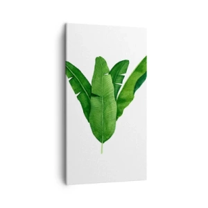 Quadro su tela - Stampe su Tela - Simmetria verde - 45x80 cm