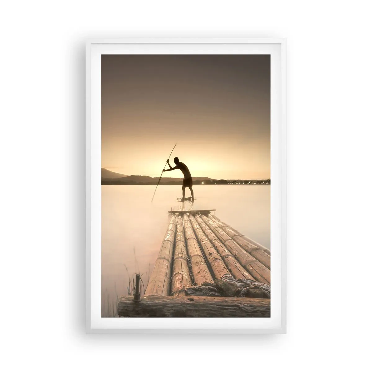 Poster in cornice bianca - Prima del riposo - 61x91 cm