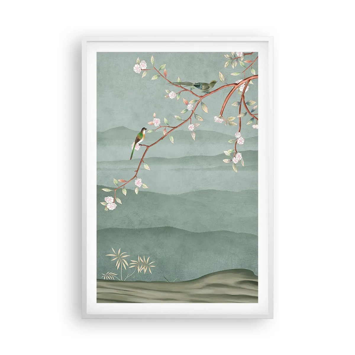 Poster in cornice bianca - Eccoti primavera - 61x91 cm