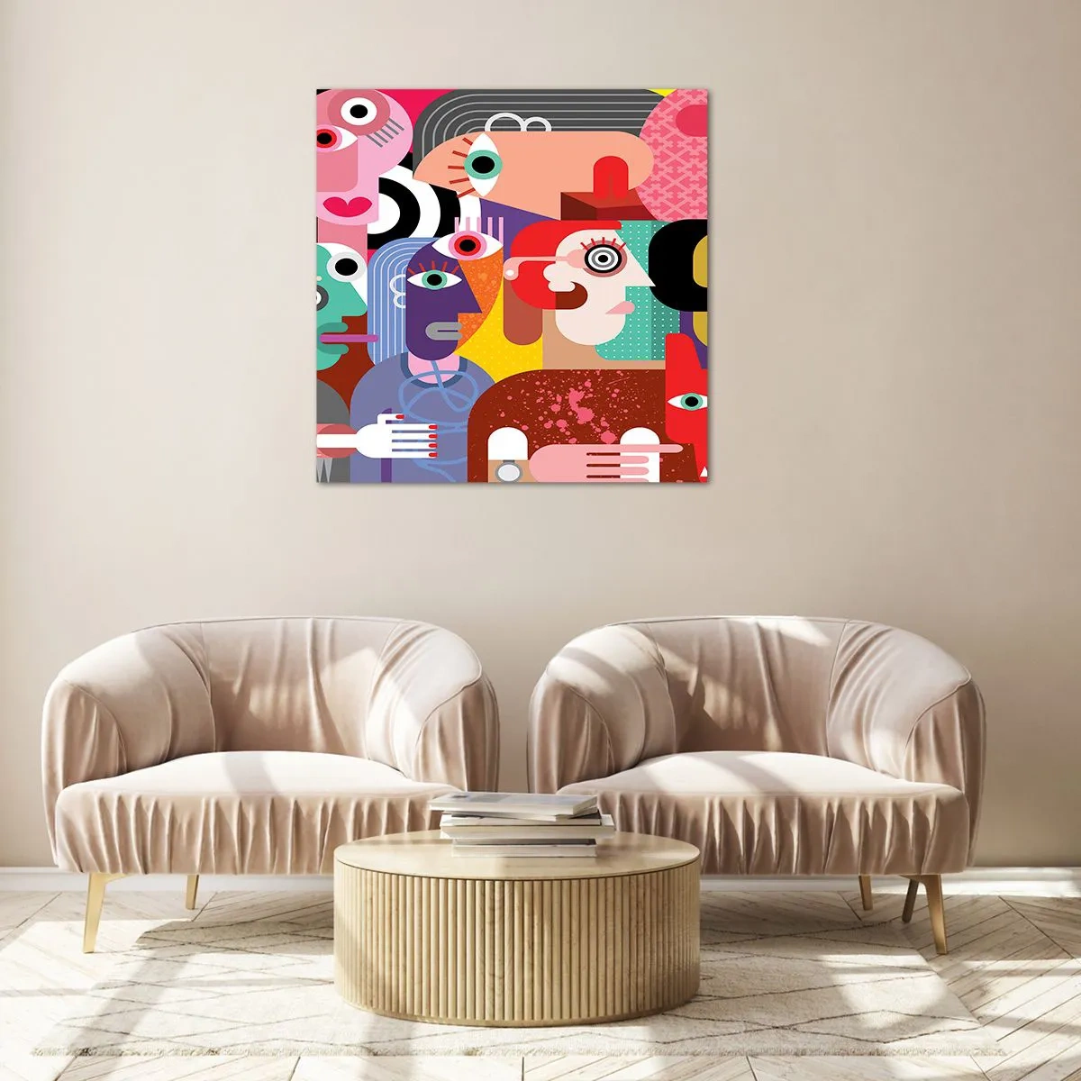 Quadro su vetro - Mi manda Picasso - 40x40 cm