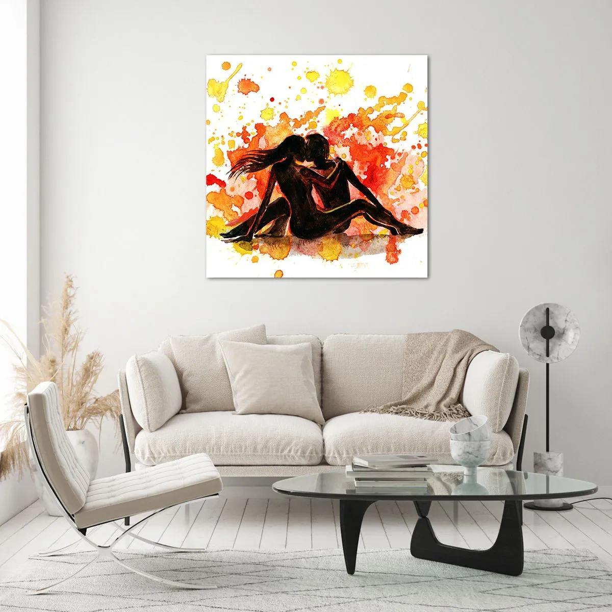 Quadro su vetro - E la luce fu - 30x30 cm