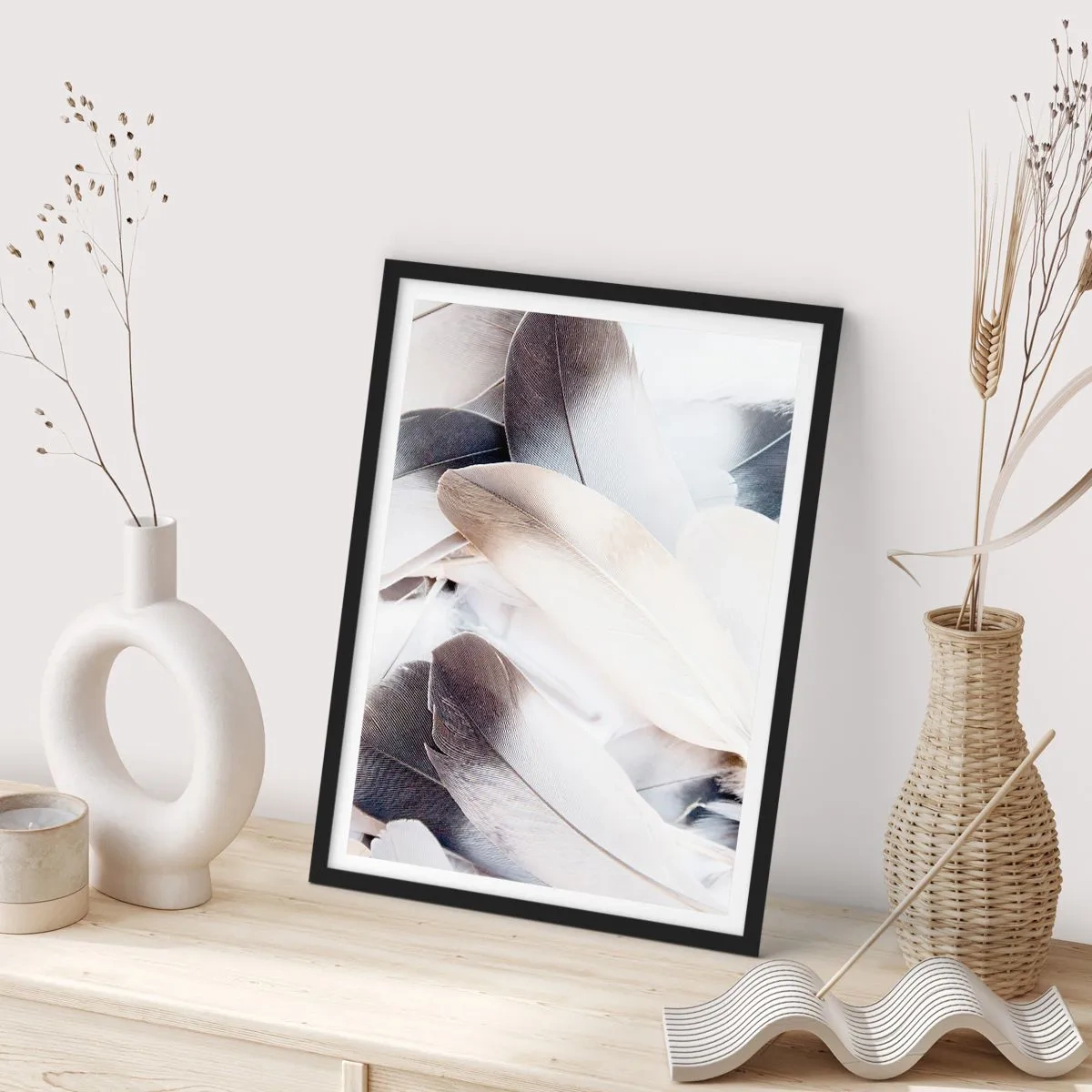Poster in cornice nera - Quasi angeliche - 40x50 cm