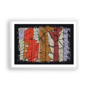 Poster in cornice bianca - Composizione spontanea - 70x50 cm