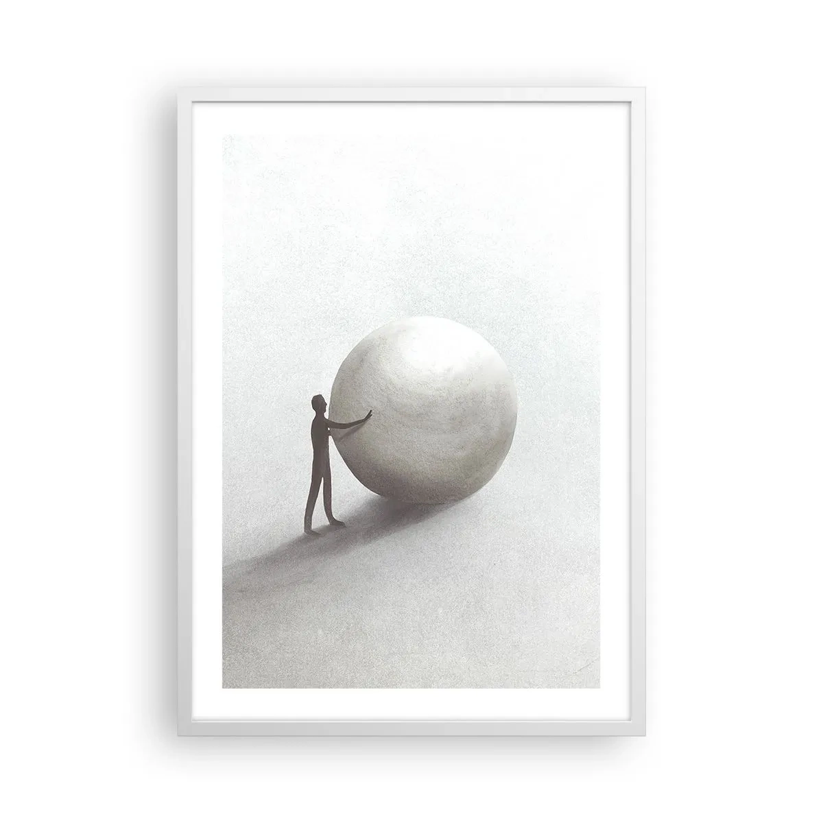 Poster in cornice bianca - Il gioco della vita - 50x70 cm