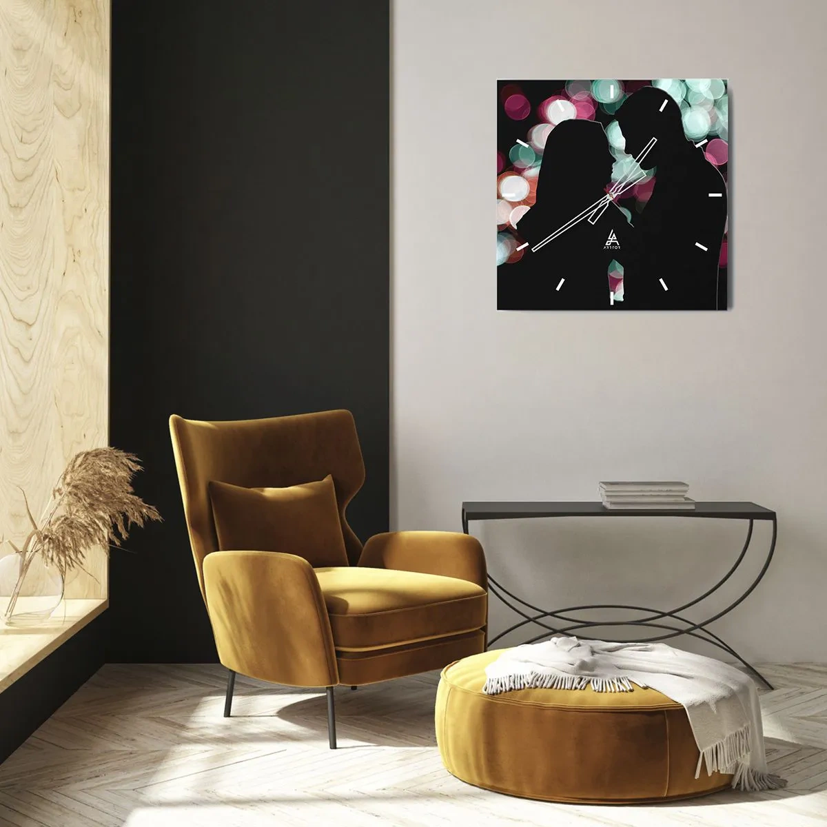 Orologio da parete - Orologio in Vetro - Si! - 40x40 cm