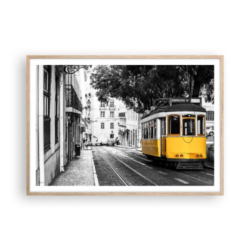 Poster in cornice rovere chiaro - Con il fado in sottofondo - 100x70 cm