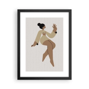 Poster in cornice nera - La forma del fascino - 30x40 cm