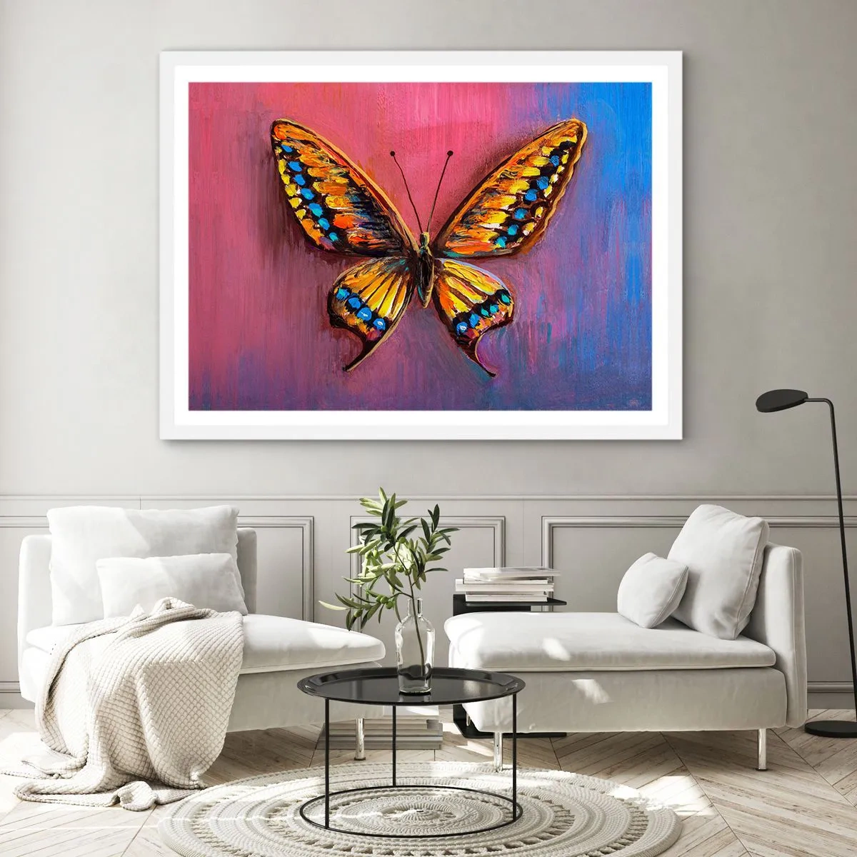 Poster in cornice bianca - Gioielli della natura - 100x70 cm