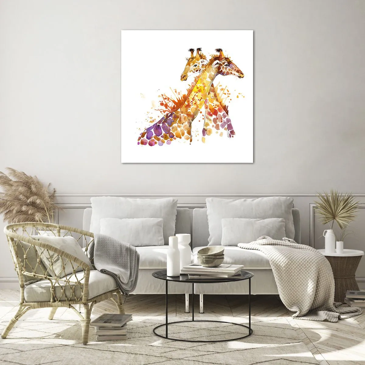 Quadro su vetro - È amicizia o amore? - 60x60 cm