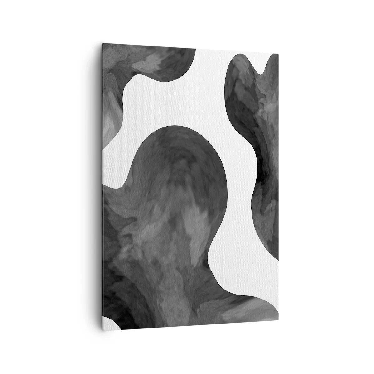 Quadro su tela - Stampe su Tela - Motivo astratto nei toni del grigio e del bianco - 70x100cm - Via Lattea - Decorazione murale moderna per soggiorno e camera da letto ARTTOR