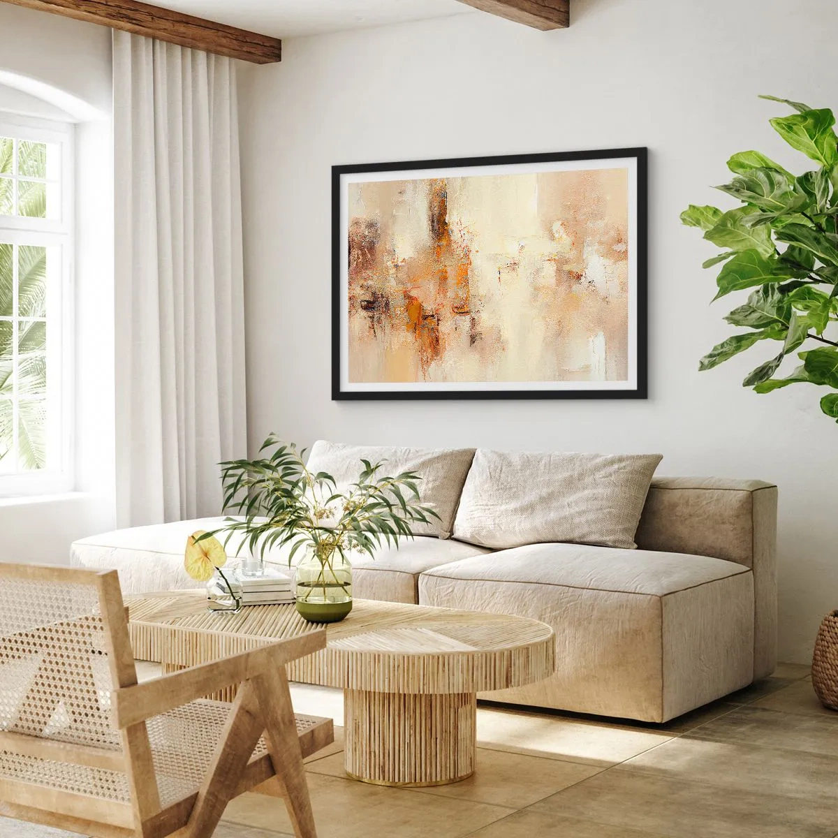 Poster in cornice nera - L'anima dell'ambra - 91x61 cm