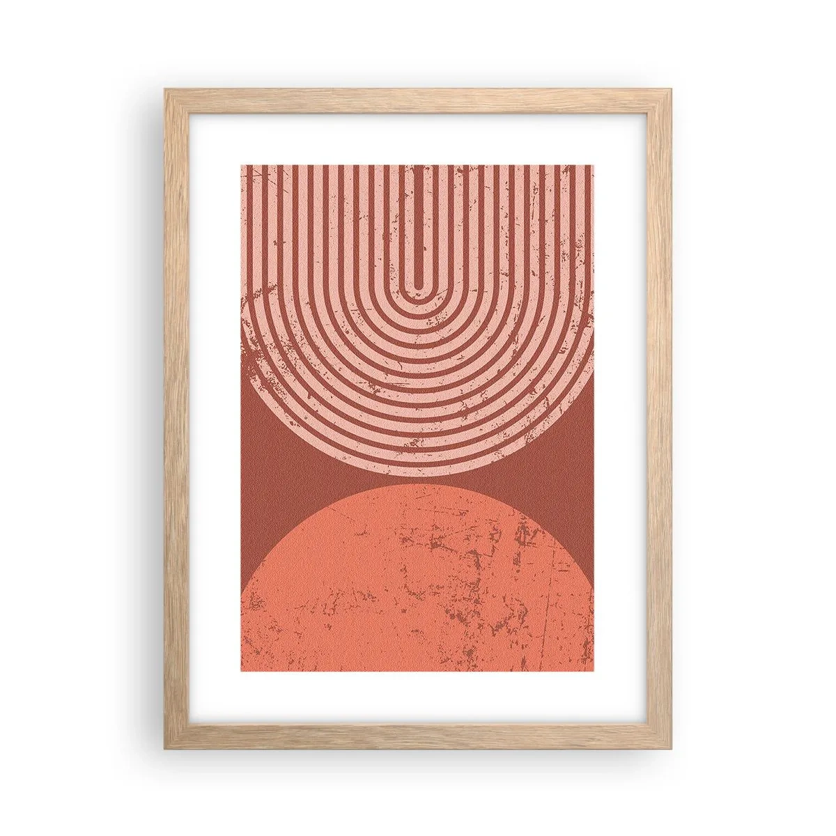 Poster in cornice rovere chiaro - Rapporti stretti - 30x40 cm