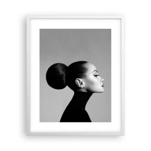 Poster in cornice bianca - La Nefertiti di oggi - 40x50 cm