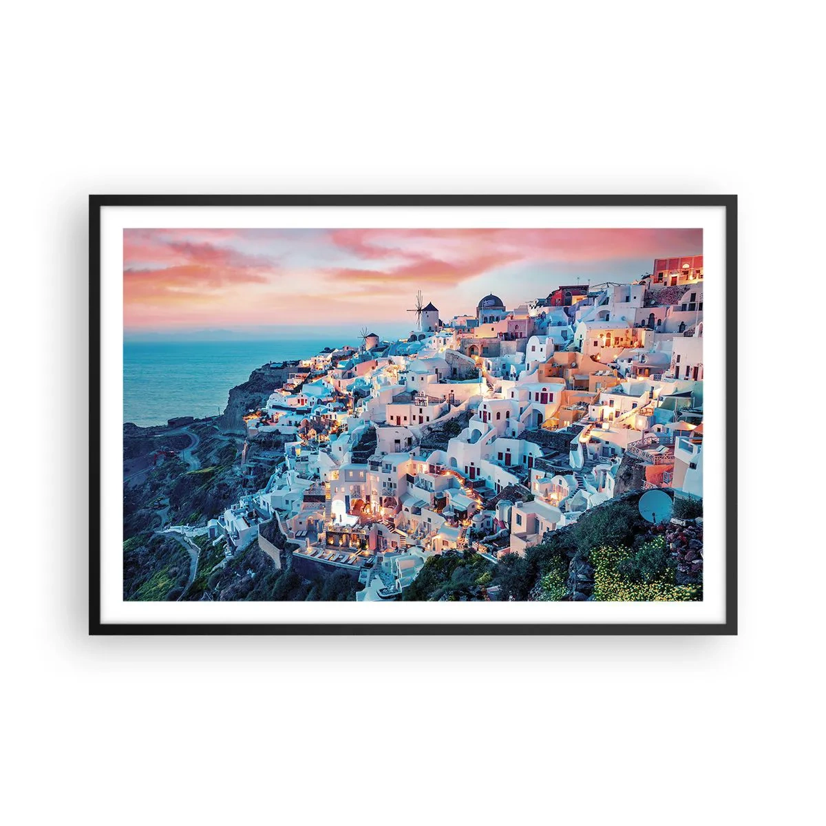 Poster in cornice nera - La tua grossa vacanza greca - 91x61 cm