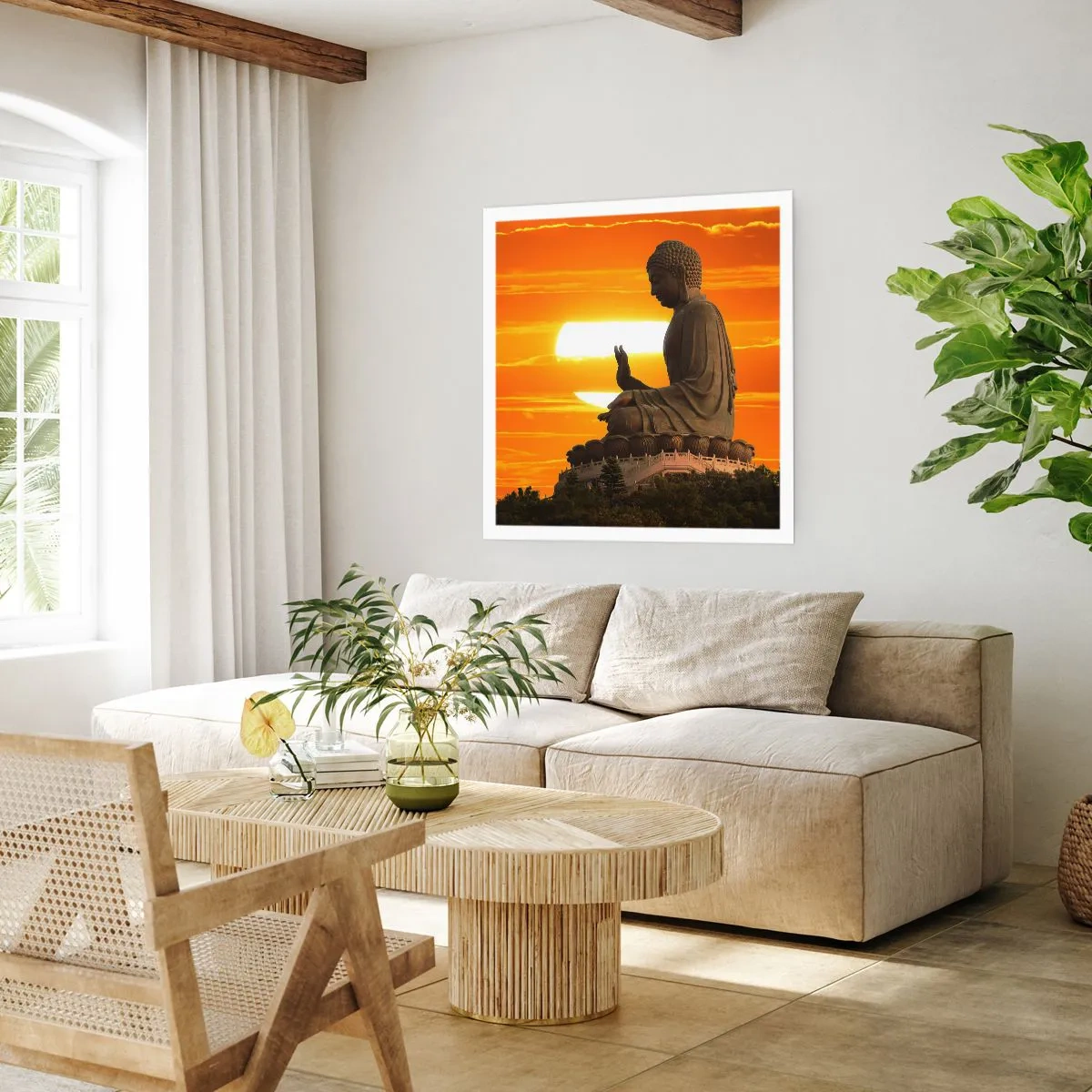 Poster - Senza paura davanti al mondo - 40x40 cm