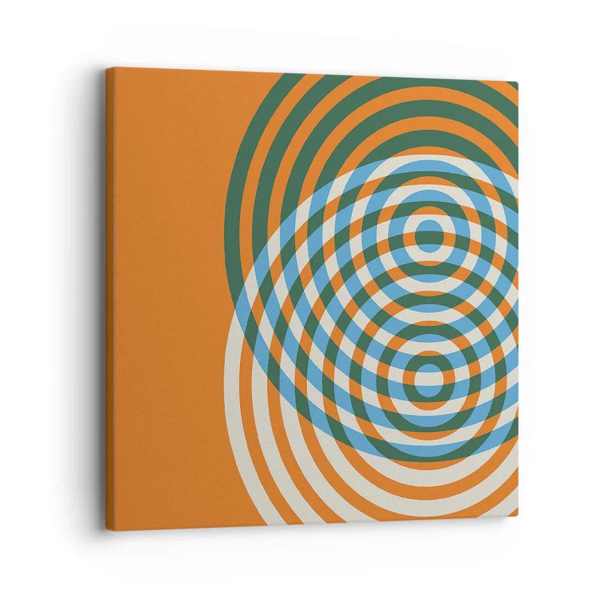 Quadro su tela - Stampe su Tela - Composizione astratta a cerchi - 30x30 cm