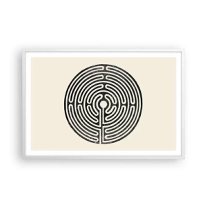 Poster in cornice bianca - Ordine misterioso - 91x61 cm