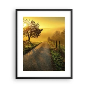 Poster in cornice nera - Pomeriggio di miele - 40x50 cm