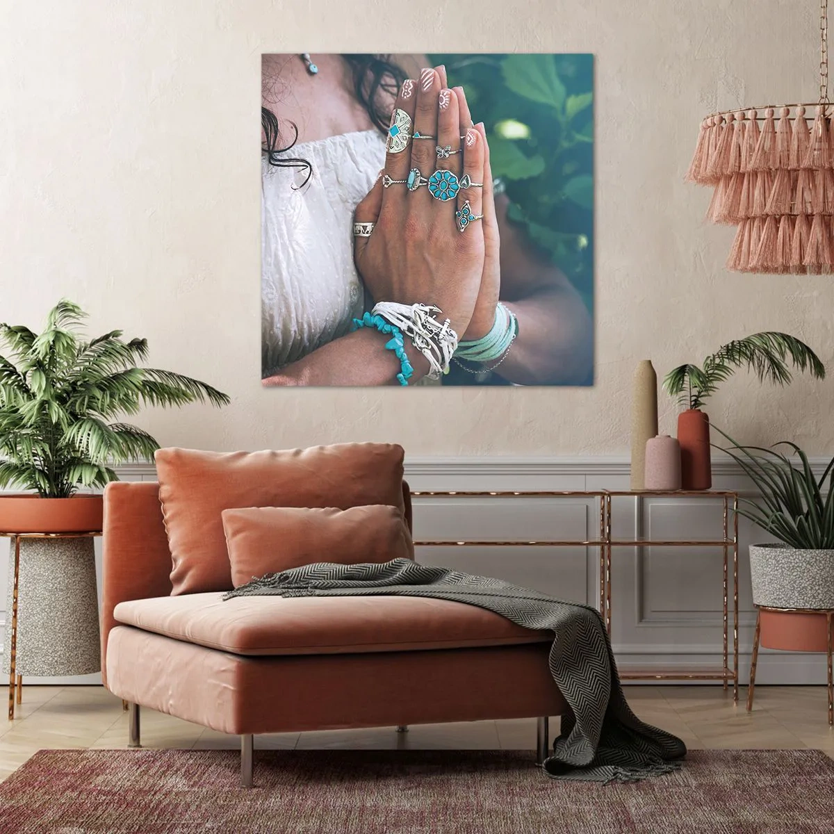 Quadro su tela - Stampe su Tela - Benvenuto al centro dell'essere - 60x60 cm