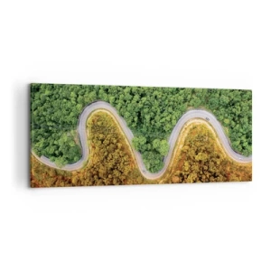 Quadro su tela - Stampe su Tela - Confine e separazione - 100x40 cm