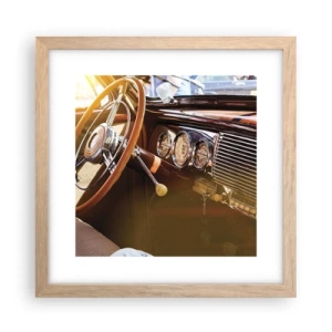 Poster in cornice rovere chiaro - Un soffio di lusso dal passato - 30x30 cm