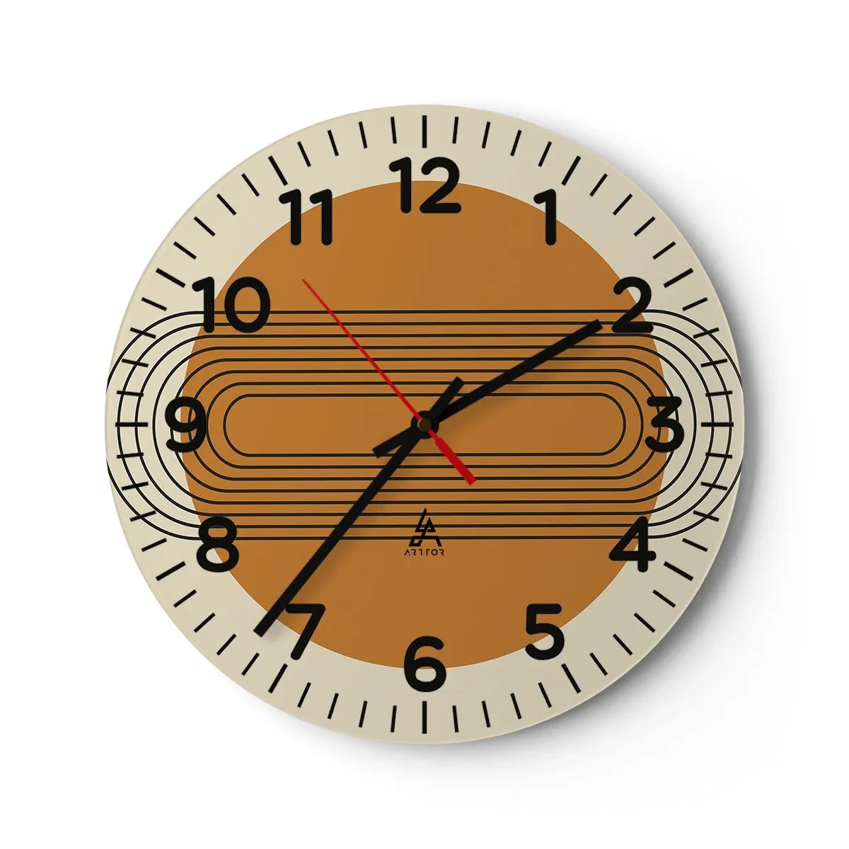 Orologio da parete - Orologio in Vetro - Piano perfetto - 30x30 cm