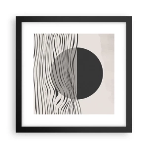 Poster in cornice nera - Composizione a metà - 30x30 cm