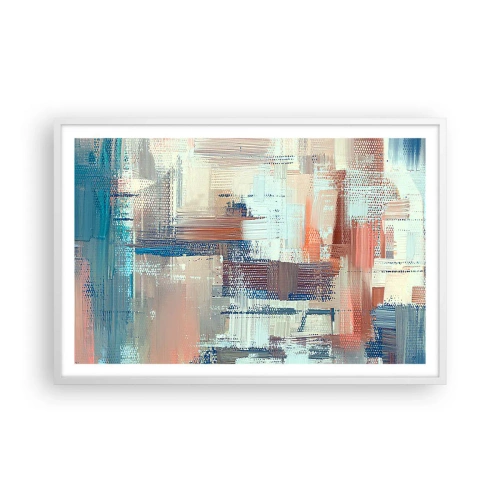 Poster in cornice bianca - Arrivando alla luce - 91x61 cm