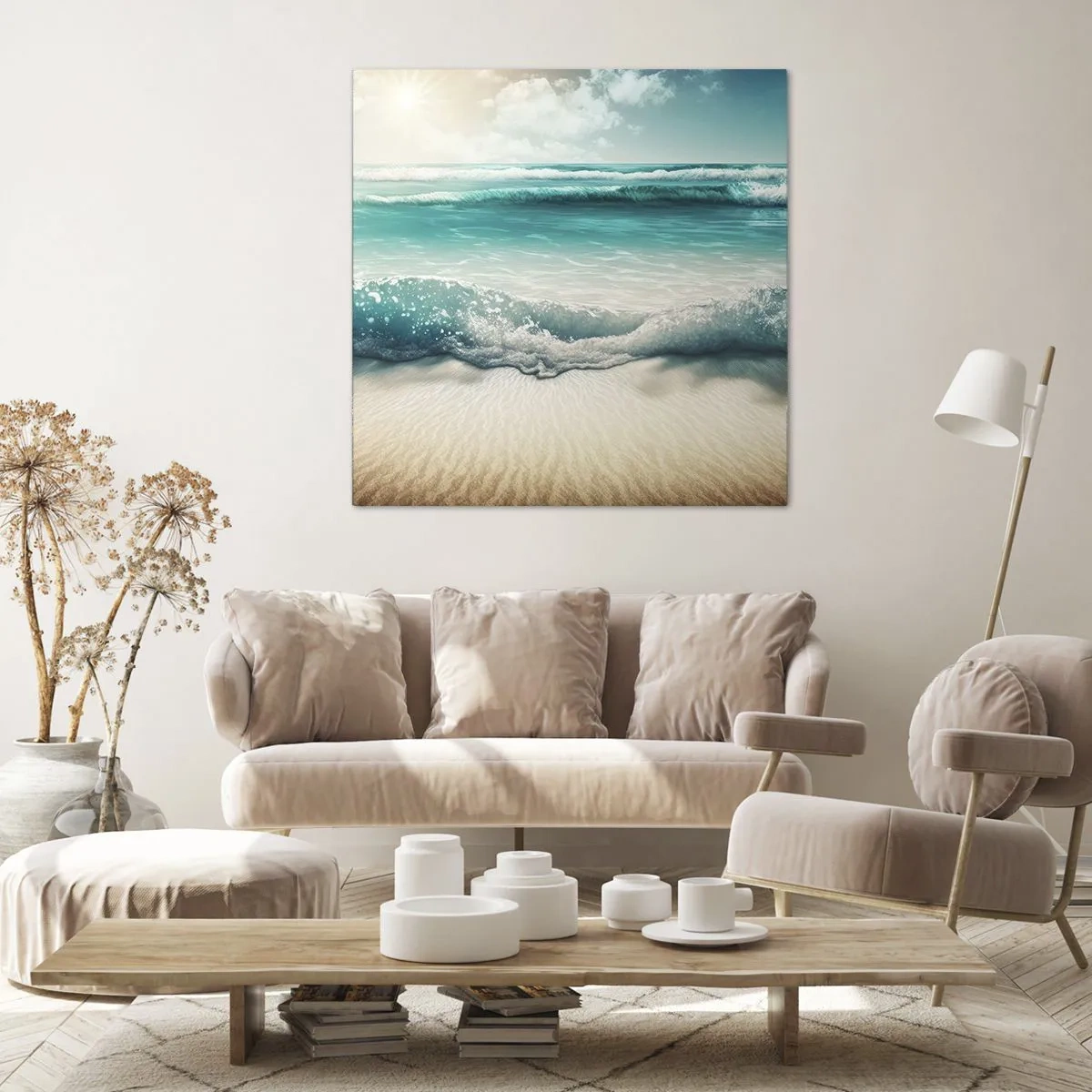 Quadro su tela - Stampe su Tela - La calma dell'oceano - 30x30 cm