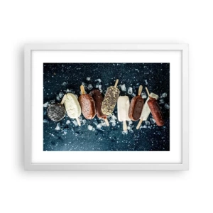 Poster in cornice bianca - Il sapore della calda estate - 40x30 cm