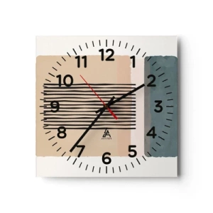 Orologio da parete - Orologio in Vetro - Tutto a posto - 40x40 cm