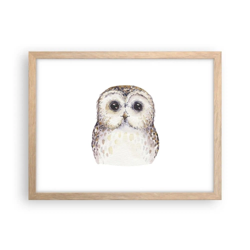 Poster in cornice rovere chiaro - Guardami negli occhi - 40x30 cm