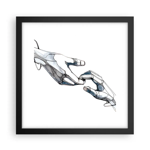 Poster in cornice nera - Buon gesto - 30x30 cm