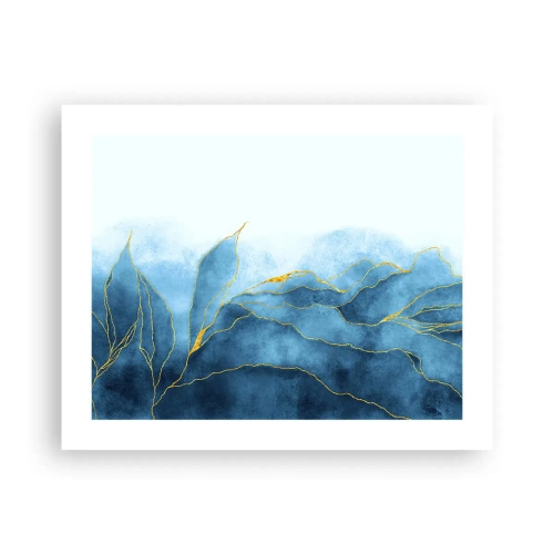 Poster - Blu nell'oro - 50x40 cm