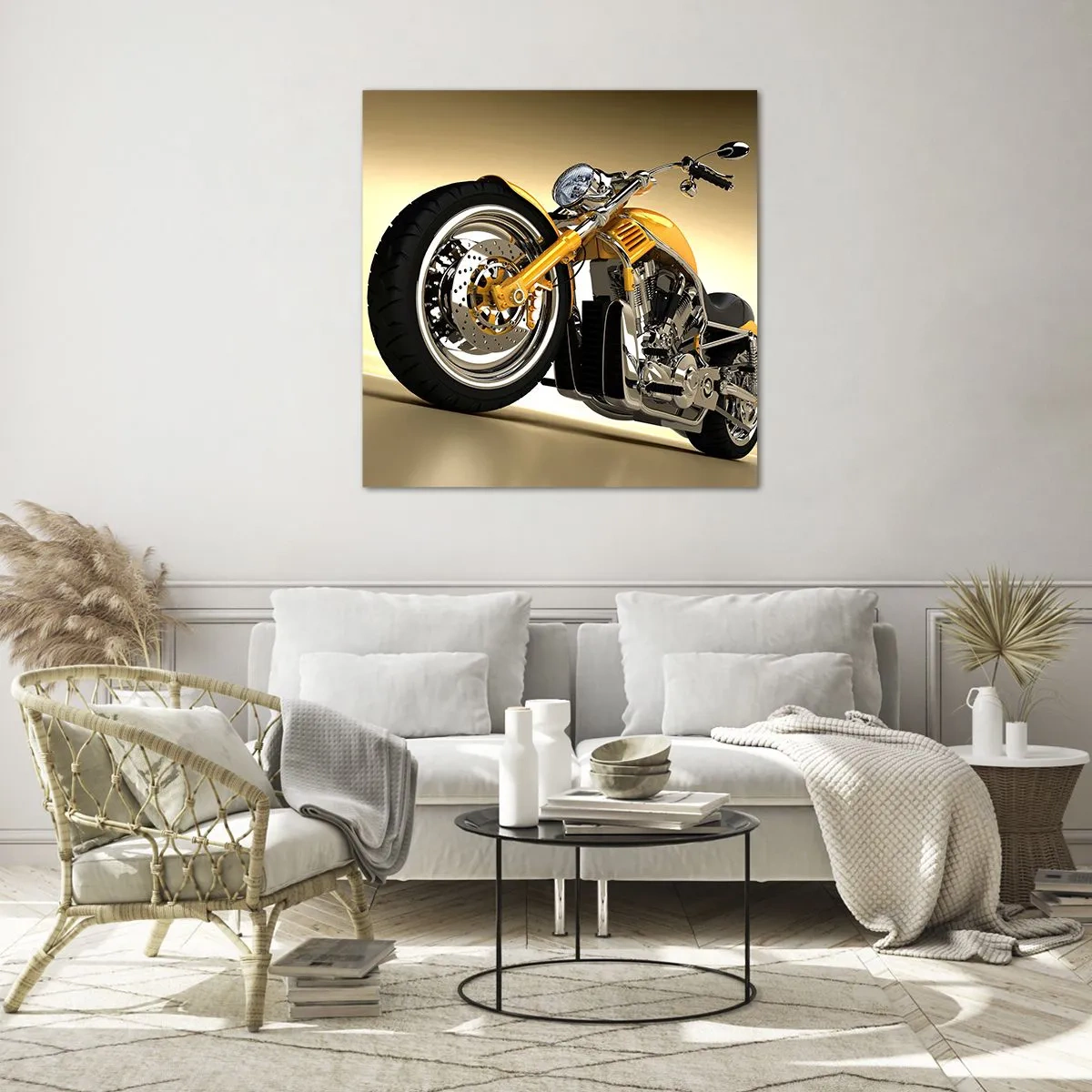 Quadro su vetro - Sogno di forza e di velocità - 70x70 cm