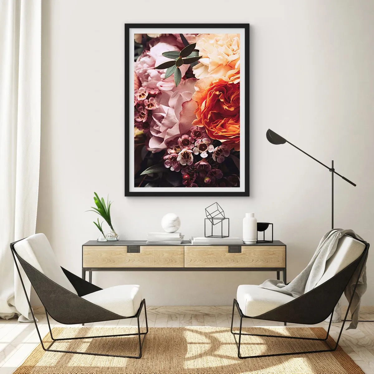 Poster in cornice nera - Avvolti dalla bellezza - 30x40 cm