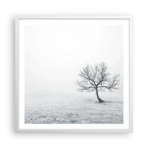 Poster in cornice bianca - Contro il nulla - 60x60 cm