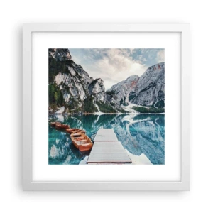 Poster in cornice bianca - Ti mostriamo la bellezza - 30x30 cm