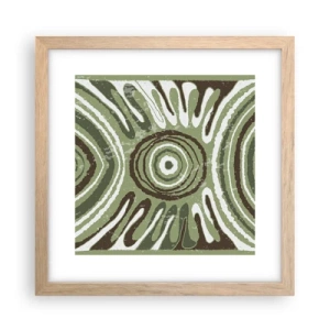 Poster in cornice rovere chiaro - Esplosione di emozioni - 30x30 cm