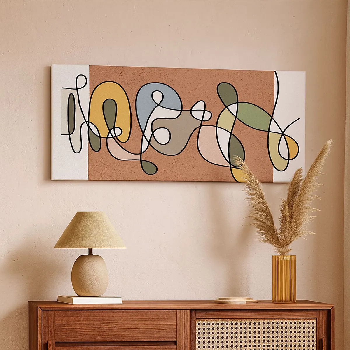 Quadro su tela - Stampe su Tela - Un'astrazione da ridere - 100x40 cm