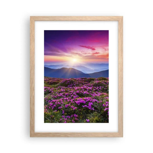 Poster in cornice rovere chiaro - Il profumo dei fiori freschi del campo - 30x40 cm