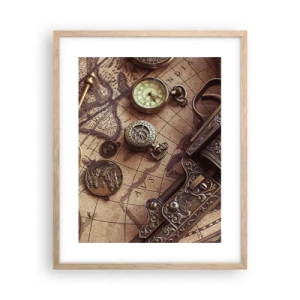 Poster in cornice rovere chiaro - La natura chiama - 40x50 cm